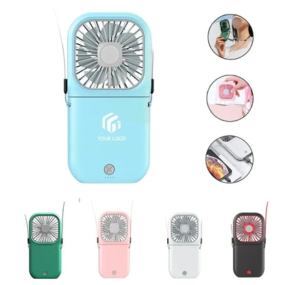 Portable multifunctional power bank mobile phone holder fan