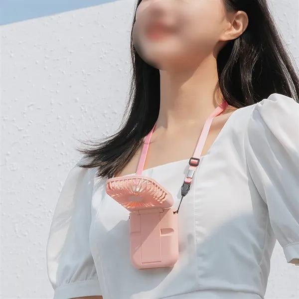 Portable multifunctional power bank mobile phone holder fan