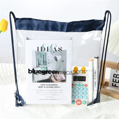 Plastic Waterproof Transparent Storage Shoe Bag Backpack