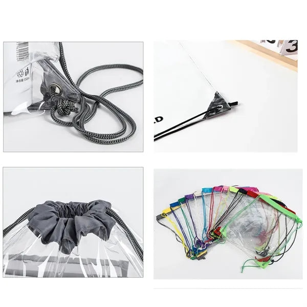 Plastic Waterproof Transparent Storage Shoe Bag Backpack