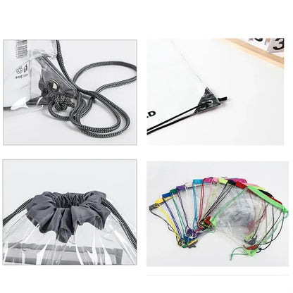 Plastic Waterproof Transparent Storage Shoe Bag Backpack
