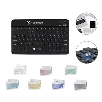 Ultra-thin Macaron Multi Device Wireless Bluetooth Keyboard