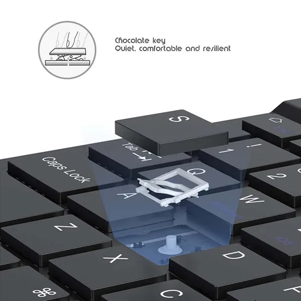 Ultra-thin Macaron Multi Device Wireless Bluetooth Keyboard