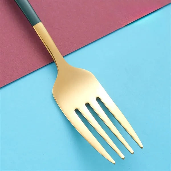 Travel Portable Stainless Steel Cutlery Three-Piece Set