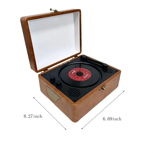 Stylish retro practical portable bluetooth audio CD player
