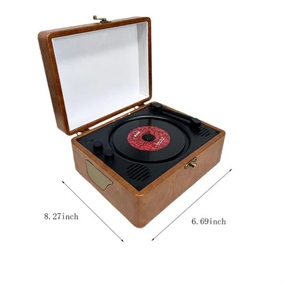 Stylish retro practical portable bluetooth audio CD player