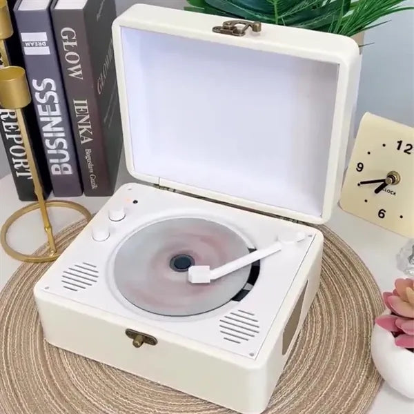 Stylish retro practical portable bluetooth audio CD player