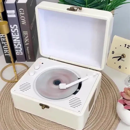 Stylish retro practical portable bluetooth audio CD player