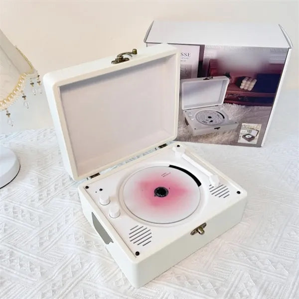 Stylish retro practical portable bluetooth audio CD player