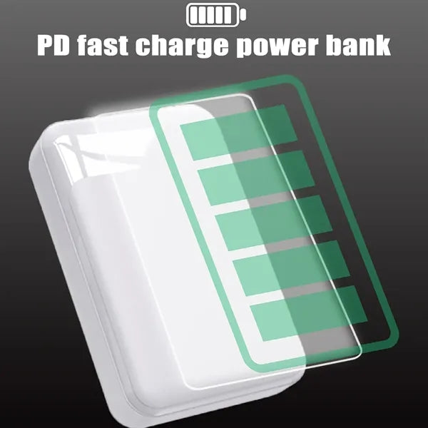 10000mAh Compact Mini Portable Fast Charging Power Bank