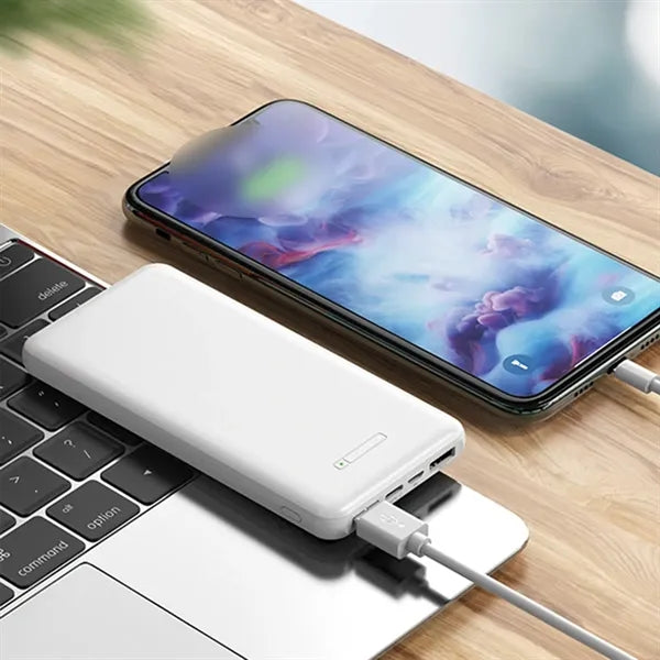 10000mAh Suction Cup Dual USB Input Wireless Power Bank
