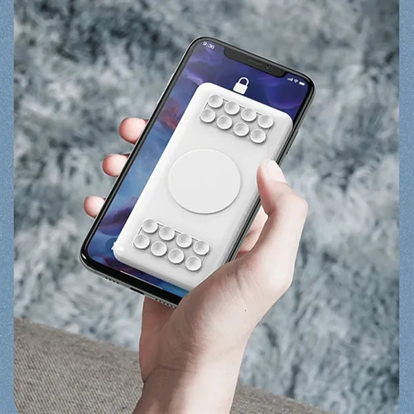 10000mAh Suction Cup Dual USB Input Wireless Power Bank