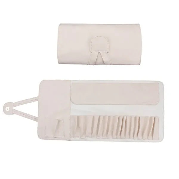 Pu Magnetic Closure Makeup Brush Organizer