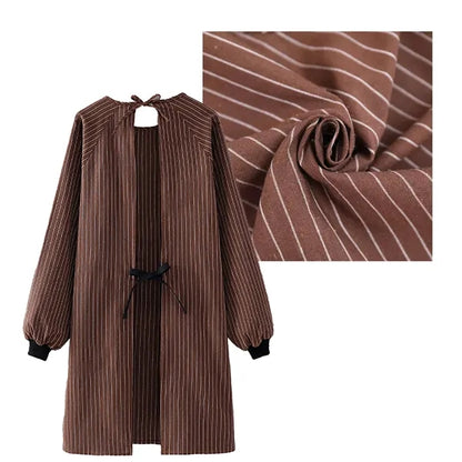 Long Sleeve Breathable Apron All-Size Fit Tool Pocket
