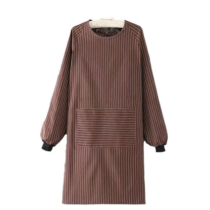 Long Sleeve Breathable Apron All-Size Fit Tool Pocket