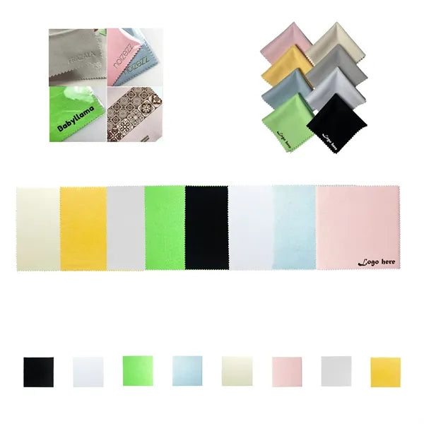 6"x6" Microfiber Glasses Screen Suede Cleaning Cloth MOQ200
