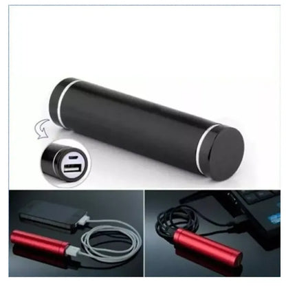 Portable 2000mAh Cylindrical Compact External Power Bank