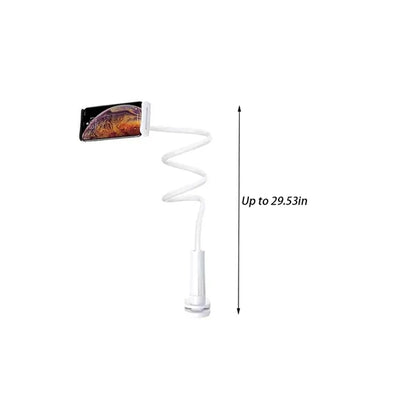 Desk bedframe adjustable stand mount gooseneck phone holder
