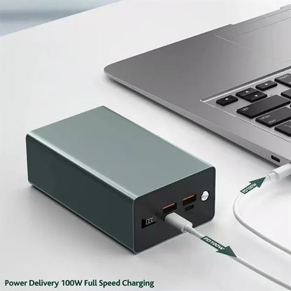 40000mah Aluminium Alloy 100W Fast Charger Laptop Power Bank