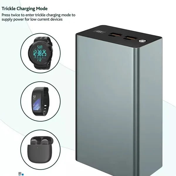 40000mah Aluminium Alloy 100W Fast Charger Laptop Power Bank