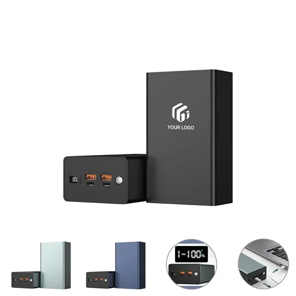 40000mah Aluminium Alloy 100W Fast Charger Laptop Power Bank