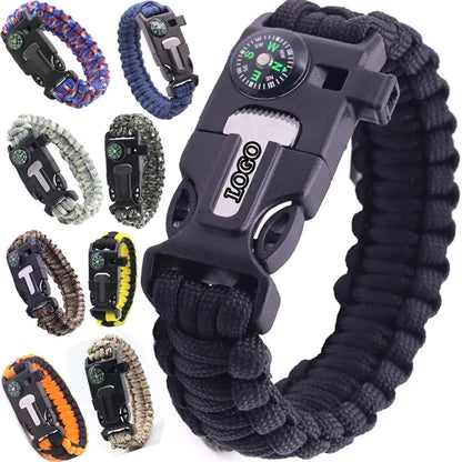 Paracord Bracelet Tactical Survival Gear Kit 5 in 1
