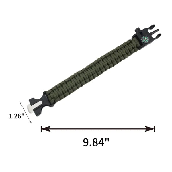 Paracord Bracelet Tactical Survival Gear Kit 5 in 1