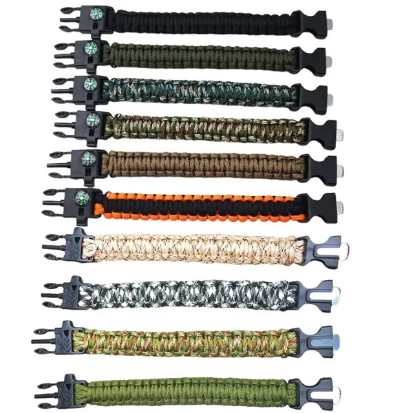 Paracord Bracelet Tactical Survival Gear Kit 5 in 1