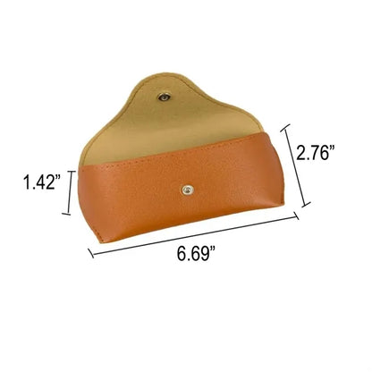 PU Leather Portable Durable Soft Slim Glasses Case/Bag MOQ50