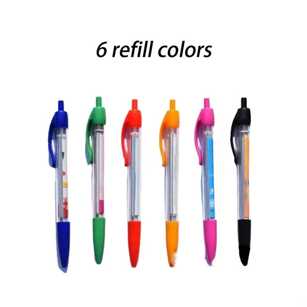 Retractable School Office Gift Ballpoint Pullout Banner Pen