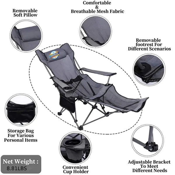 Folding Chair Outdoor Leisure Camping Lunch Break Beach