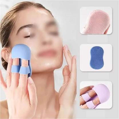 Soft portable mini silicone makeup remover cleaning brush