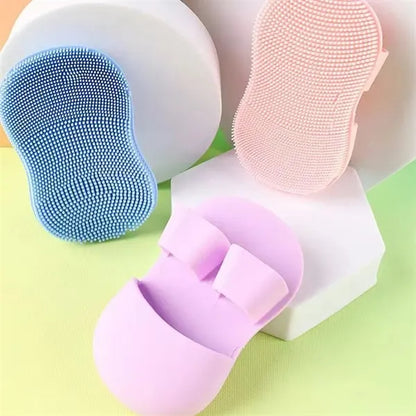 Soft portable mini silicone makeup remover cleaning brush