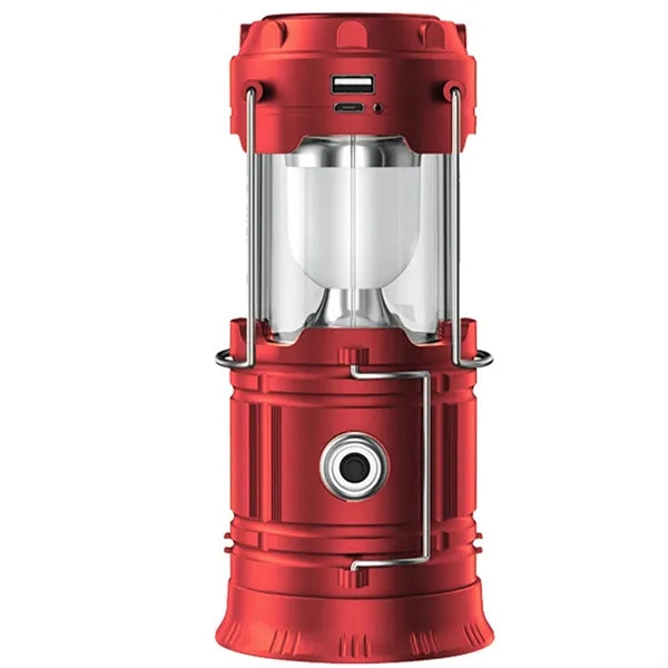 Folding Portable LED Horse Lantern Camping Solar USB