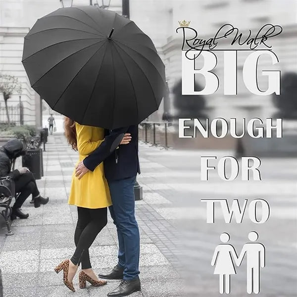 Large Durable J Stick Handle Easy Grip Auto Open Umbrella