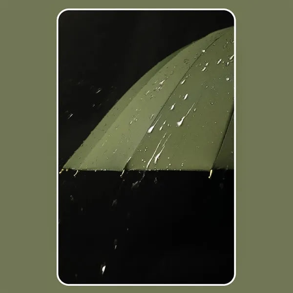 Large Durable J Stick Handle Easy Grip Auto Open Umbrella