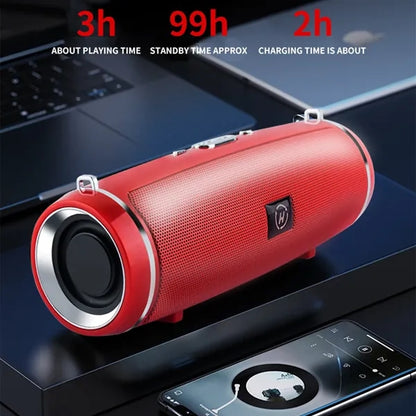 Portable 3D Sound Dual Horns Built-in Card Bluetooth Speaker