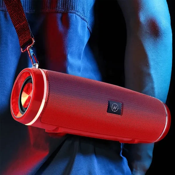 Portable 3D Sound Dual Horns Built-in Card Bluetooth Speaker