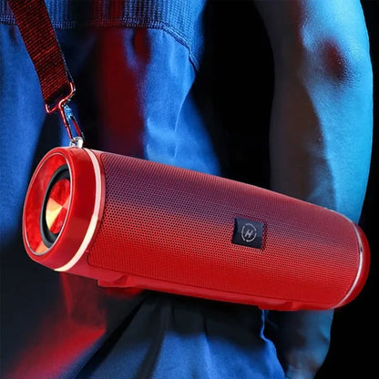 Portable 3D Sound Dual Horns Built-in Card Bluetooth Speaker