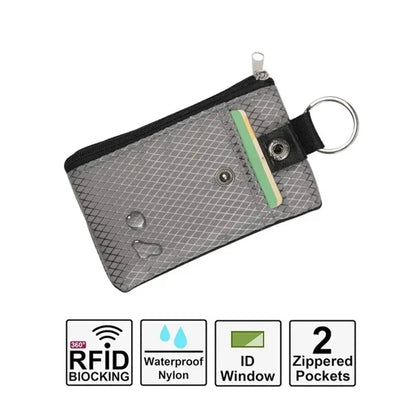 RFID Minimalist Wallet with ID Window and Lanyard