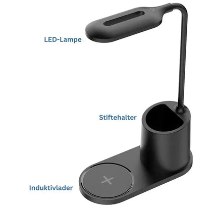 Desk Lamp with Wireless Charger with Pen Holder