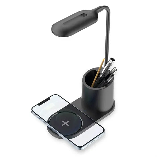 Desk Lamp with Wireless Charger with Pen Holder