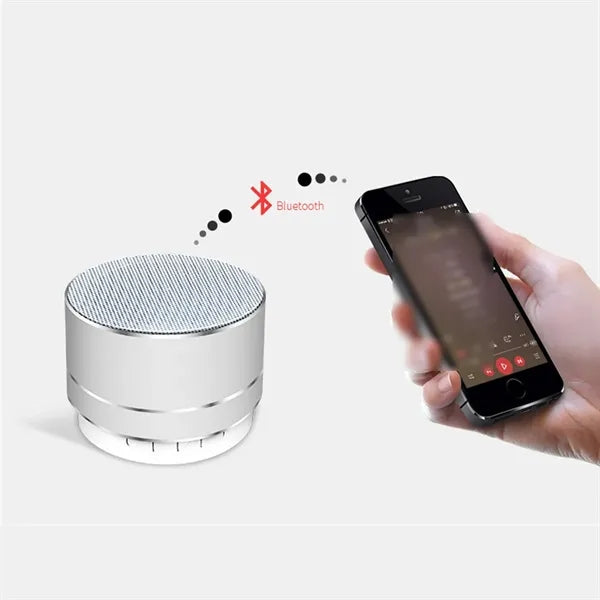 Auto-Pairing Metal Bluetooth Speaker with Hands-Free Call