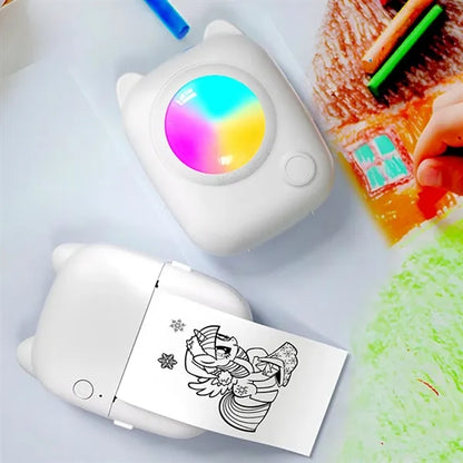 Mini Practical Bluetooth Light Inkless Thermal Printer