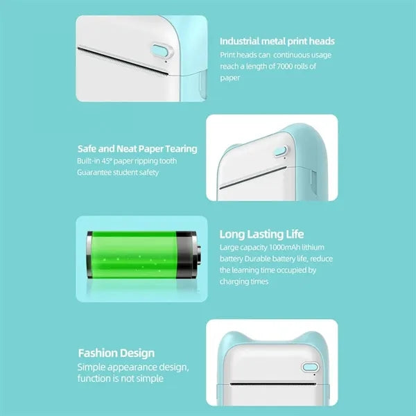 Portable Multi-function Bluetooth Thermal Photo Mini Printer