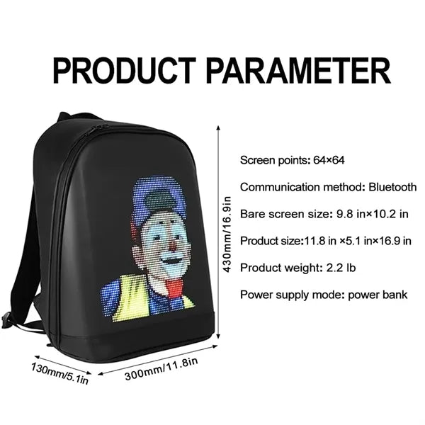 LED Screen Backpack