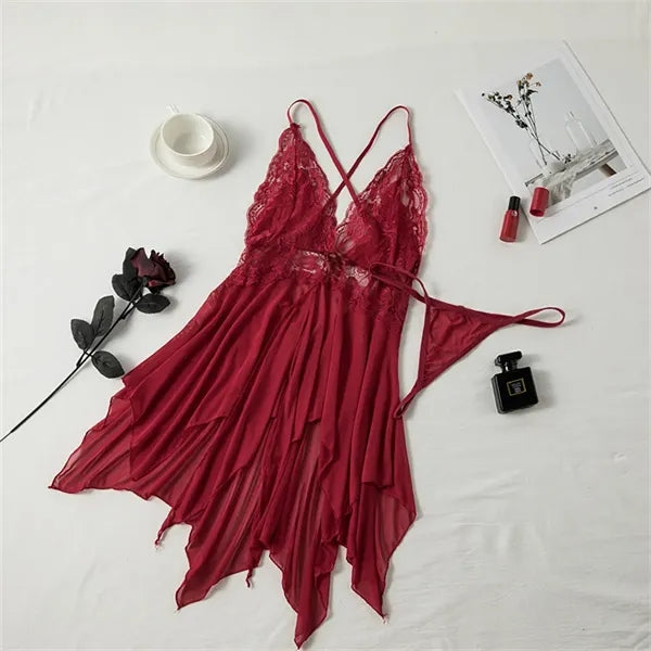 Sexy Christmas Lingerie Red Costume