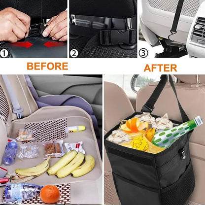 Car Garbage Can With Lid