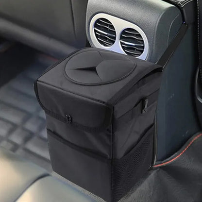 Car Garbage Can With Lid