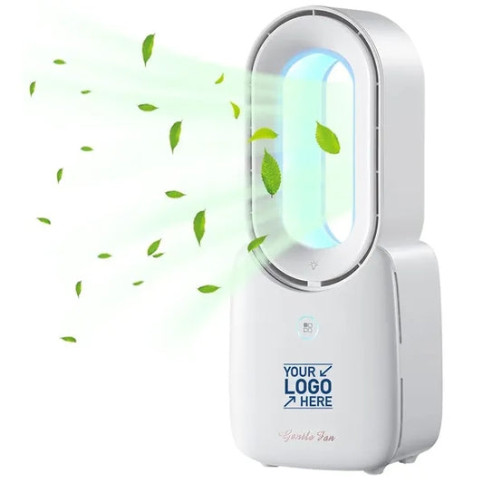 Portable Bladeless Fan with Touch Control LED Light